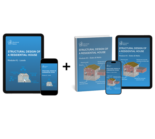 Bundle: Module #1 & #3 of Structural Design of a Residential Building