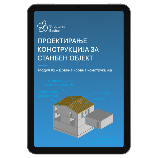 ПРОЕКТИРАЊЕ  КОНСТРУКЦИЈА ЗА  СТАНБЕН ОБЈЕКТ